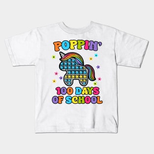 poppin' 100 days of school Kids T-Shirt